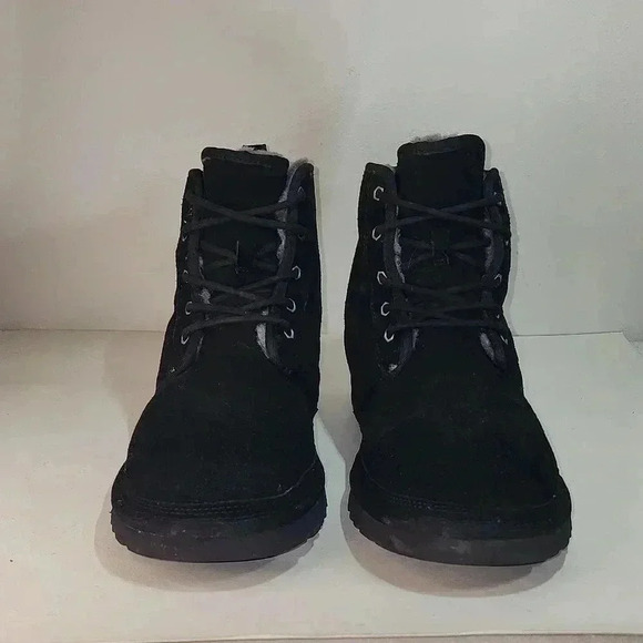 UGG Men's Neumel High Moc Black Suede Boots - Picture 1 of 6